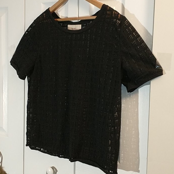 Black Mesh Shirt (size L) - Picture 4 of 4